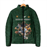 Custom Rugby Southern Hemisphere Padded Jacket Argentina AUNZ South Africa Mascot Green LT9 - Polynesian Pride