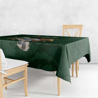 Custom Rugby Southern Hemisphere Tablecloth Argentina AUNZ South Africa Mascot Green LT9 - Polynesian Pride