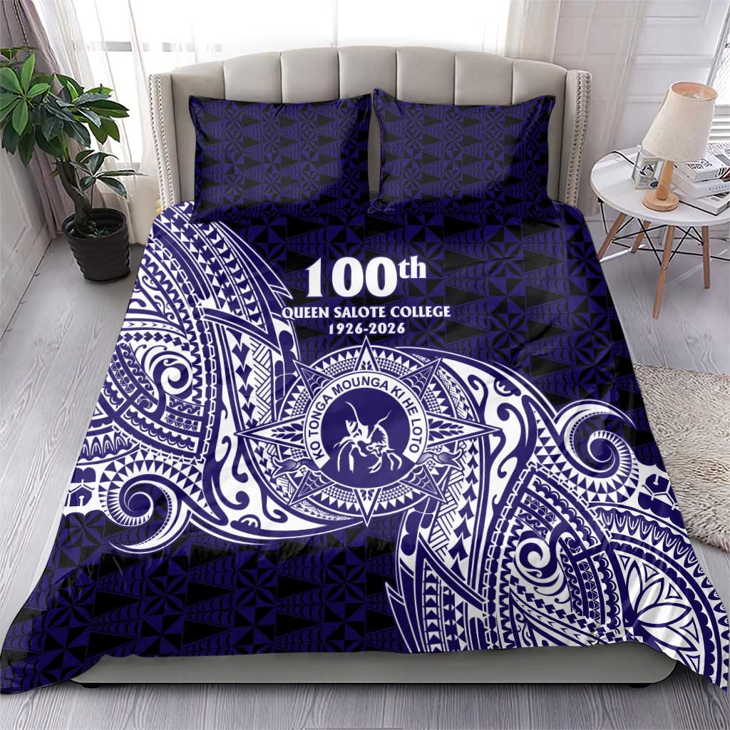 Tonga Queen Salote College 100th Years Bedding Set Est 1926 Tongan Ngatu Tapa - Polynesian Pride