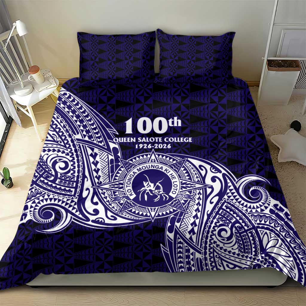 Tonga Queen Salote College 100th Years Bedding Set Est 1926 Tongan Ngatu Tapa - Polynesian Pride