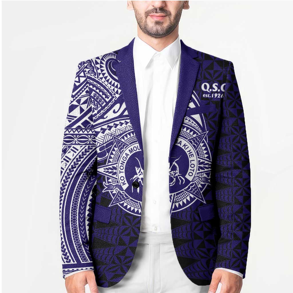 Tonga Queen Salote College 100th Years Blazer Est 1926 Tongan Ngatu Tapa - Polynesian Pride