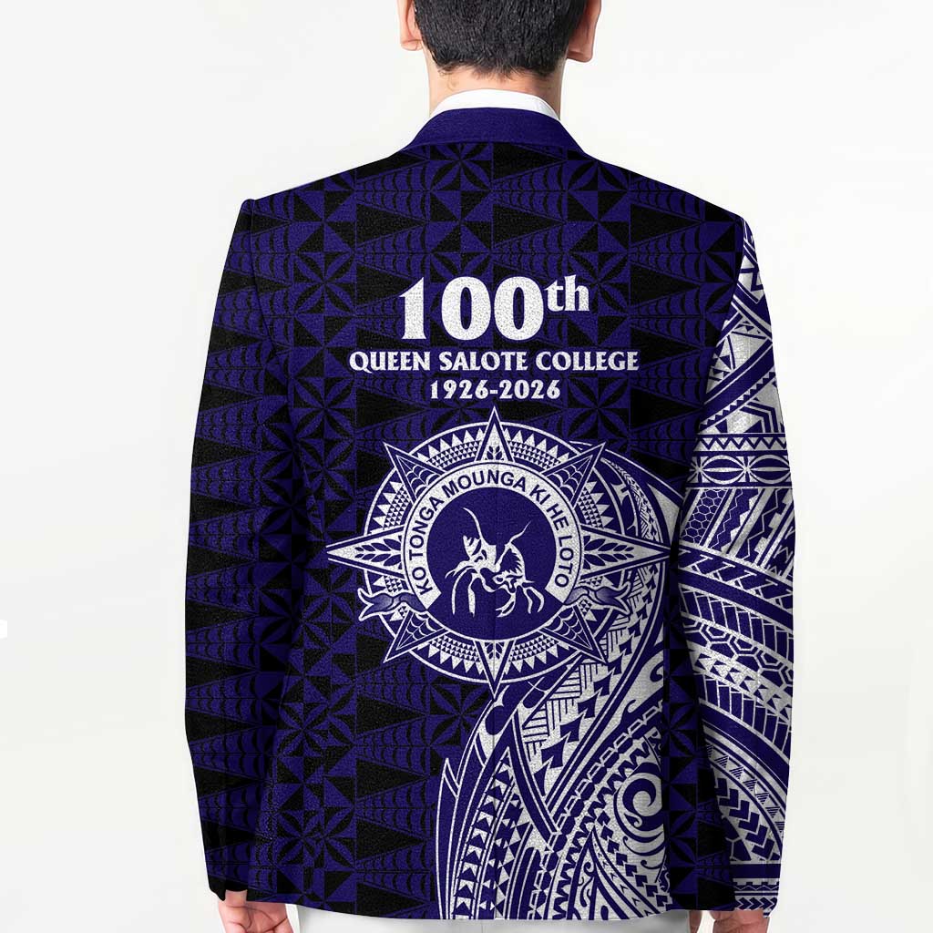 Tonga Queen Salote College 100th Years Blazer Est 1926 Tongan Ngatu Tapa - Polynesian Pride