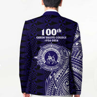 Tonga Queen Salote College 100th Years Blazer Est 1926 Tongan Ngatu Tapa - Polynesian Pride
