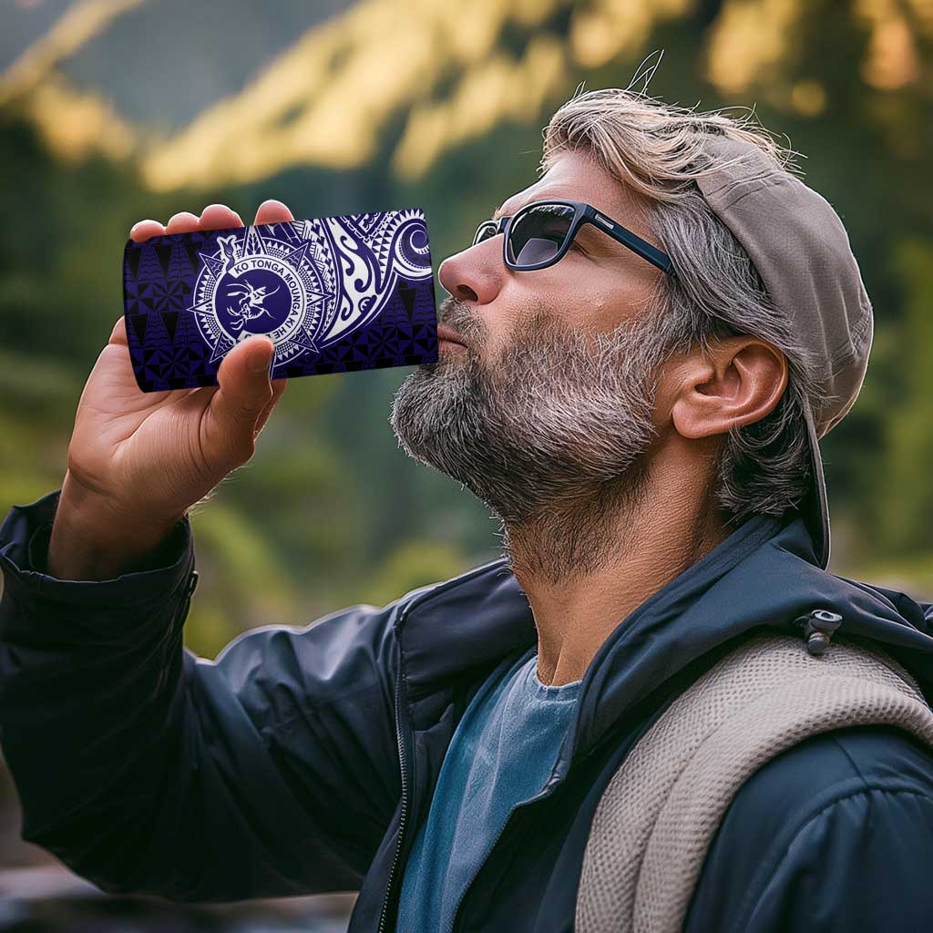 Tonga Queen Salote College 100th Years 4 in 1 Can Cooler Tumbler Est 1926 Tongan Ngatu Tapa - Polynesian Pride