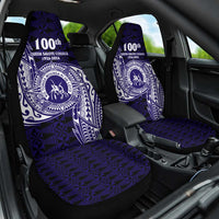 Tonga Queen Salote College 100th Years Car Seat Cover Est 1926 Tongan Ngatu Tapa - Polynesian Pride