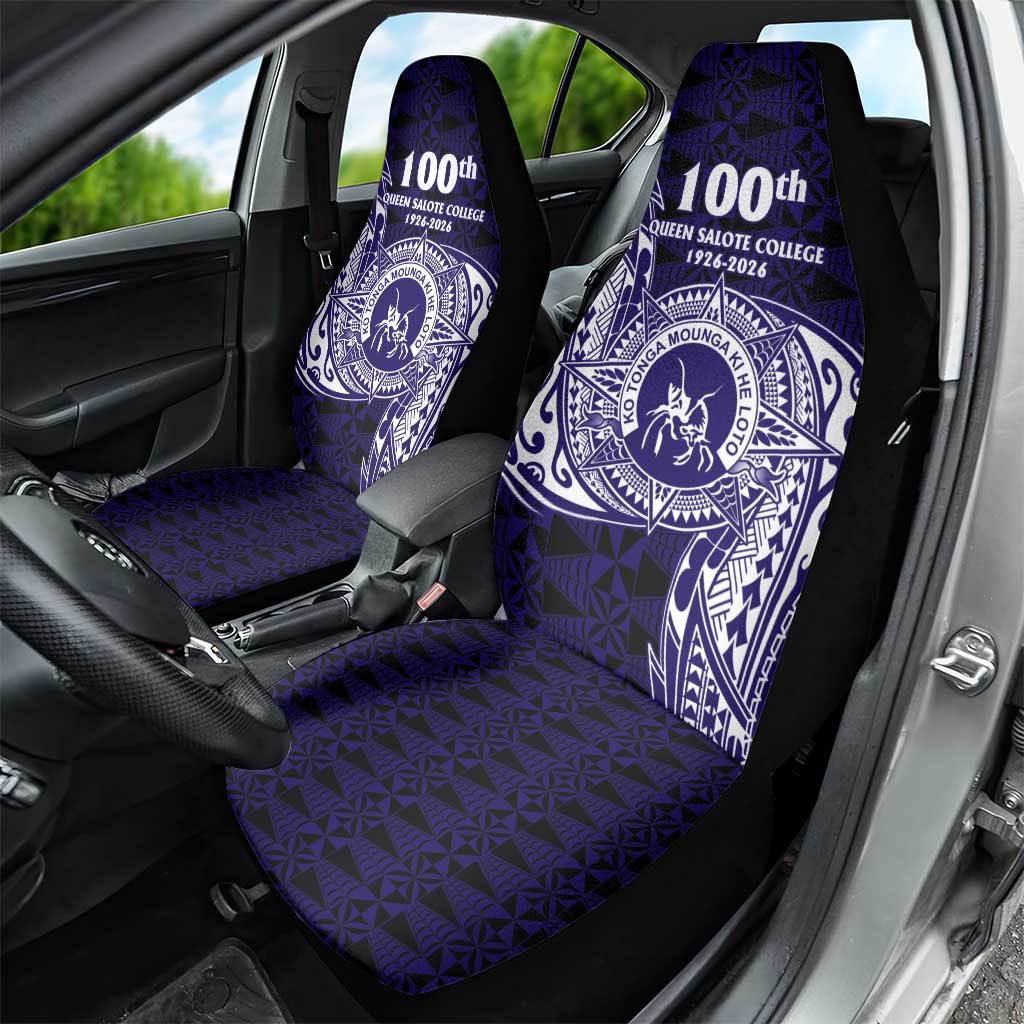 Tonga Queen Salote College 100th Years Car Seat Cover Est 1926 Tongan Ngatu Tapa - Polynesian Pride