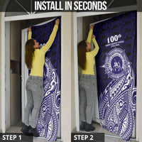 Tonga Queen Salote College 100th Years Door Cover Est 1926 Tongan Ngatu Tapa - Polynesian Pride