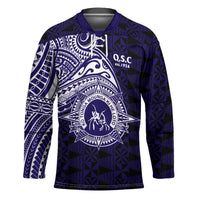 Tonga Queen Salote College 100th Years Hockey Jersey Est 1926 Tongan Ngatu Tapa - Polynesian Pride