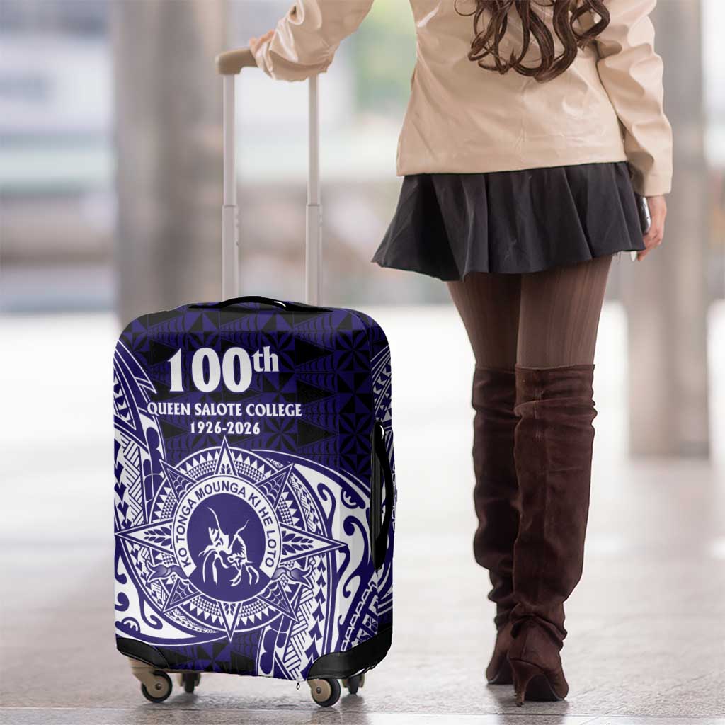 Tonga Queen Salote College 100th Years Luggage Cover Est 1926 Tongan Ngatu Tapa - Polynesian Pride