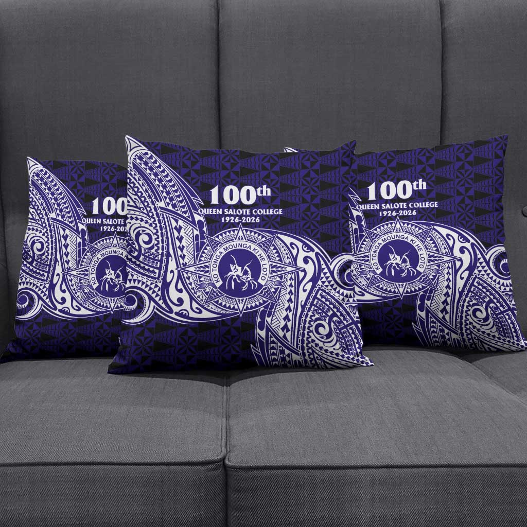 Tonga Queen Salote College 100th Years Pillow Cover Est 1926 Tongan Ngatu Tapa - Polynesian Pride