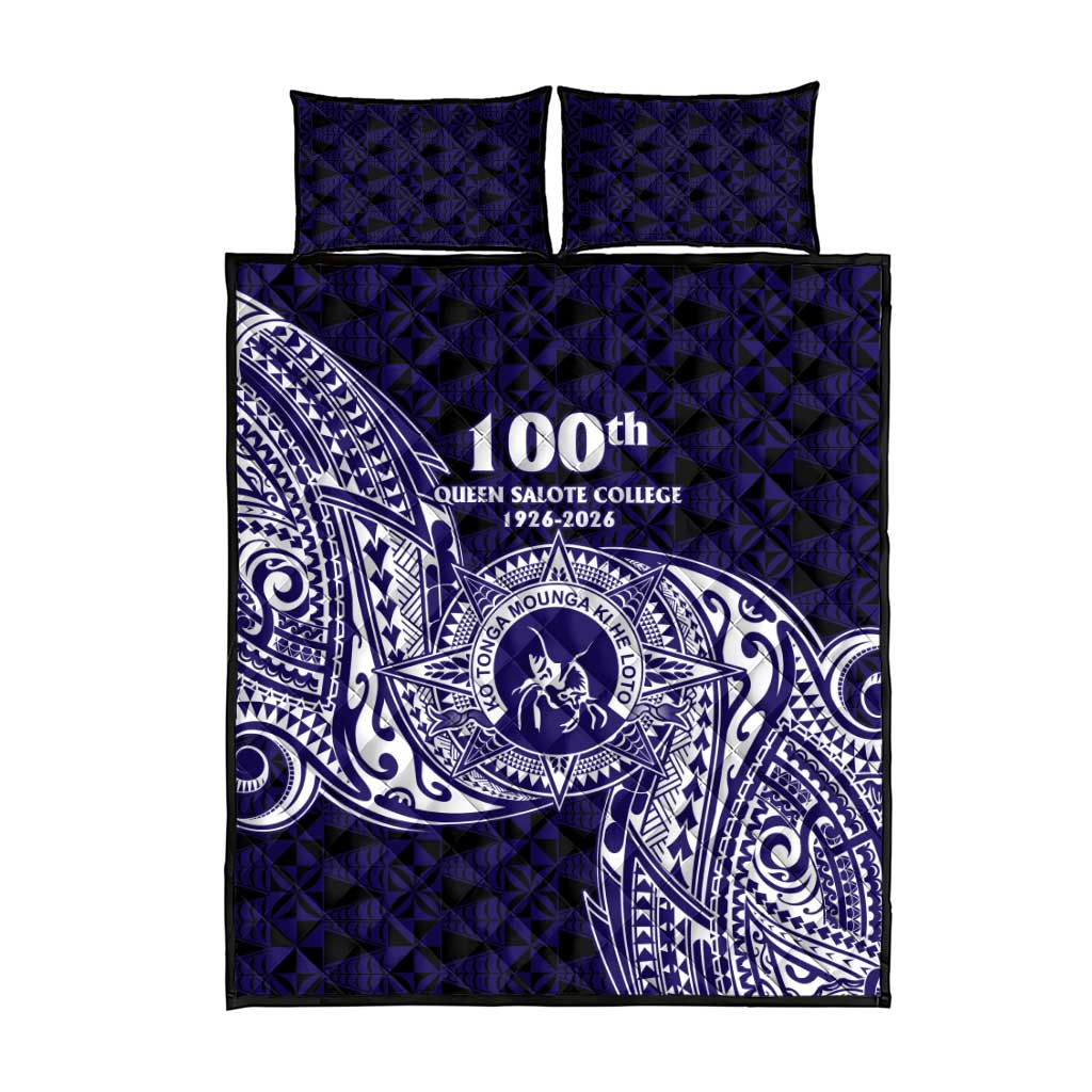 Tonga Queen Salote College 100th Years Quilt Bed Set Est 1926 Tongan Ngatu Tapa - Polynesian Pride