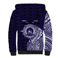 Tonga Queen Salote College 100th Years Sherpa Hoodie Est 1926 Tongan Ngatu Tapa - Polynesian Pride