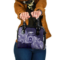 Tonga Queen Salote College 100th Years Shoulder Handbag Est 1926 Tongan Ngatu Tapa - Polynesian Pride