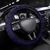 Tonga Queen Salote College 100th Years Steering Wheel Cover Est 1926 Tongan Ngatu Tapa - Polynesian Pride
