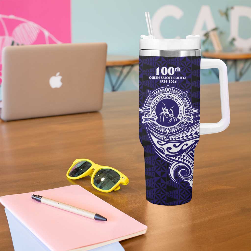 Tonga Queen Salote College 100th Years Tumbler With Handle Est 1926 Tongan Ngatu Tapa - Polynesian Pride