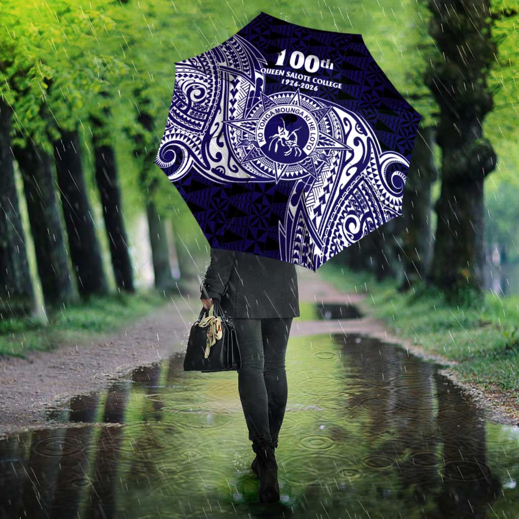 Tonga Queen Salote College 100th Years Umbrella Est 1926 Tongan Ngatu Tapa - Polynesian Pride