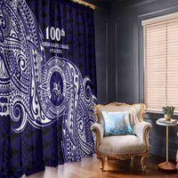 Tonga Queen Salote College 100th Years Window Curtain Est 1926 Tongan Ngatu Tapa - Polynesian Pride