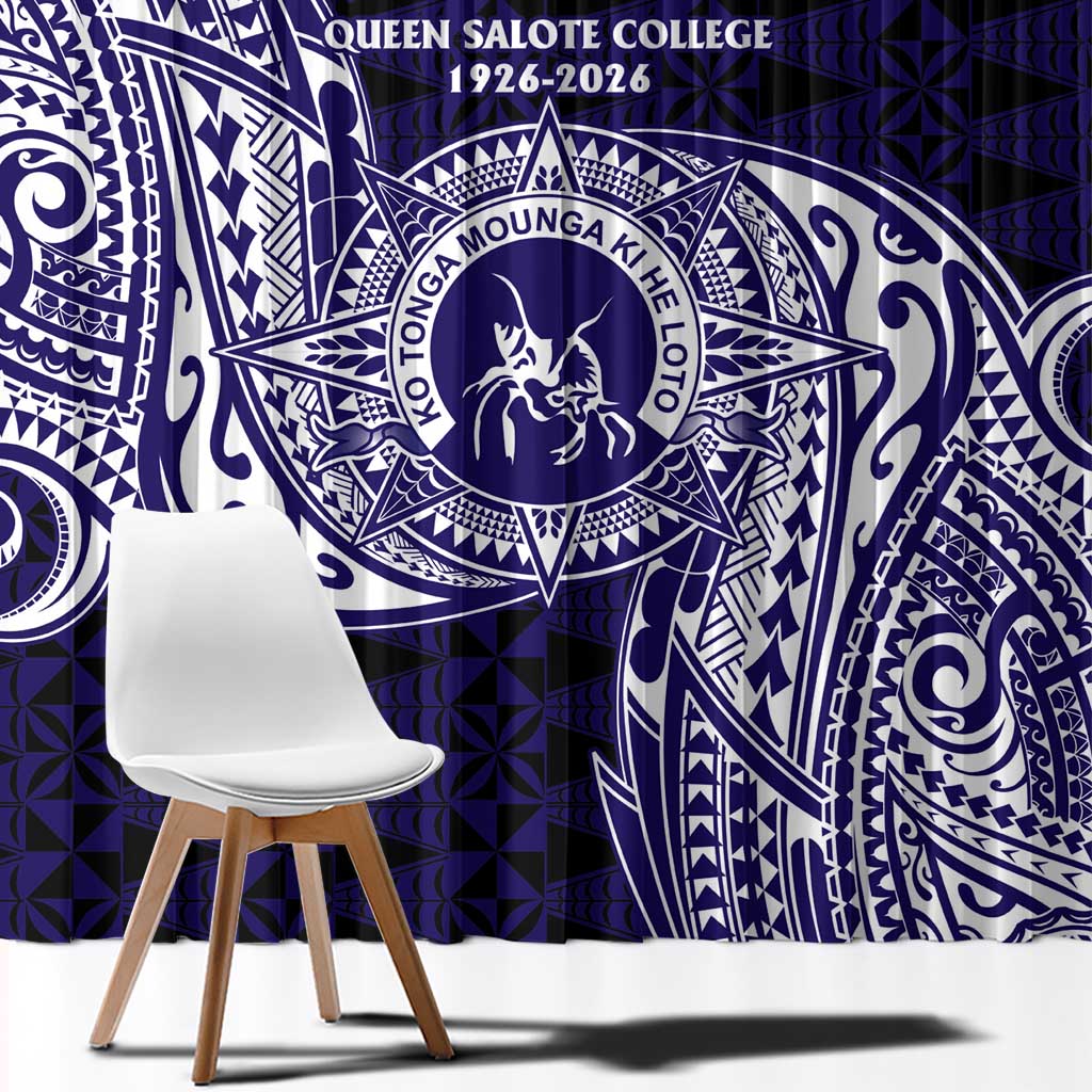 Tonga Queen Salote College 100th Years Window Curtain Est 1926 Tongan Ngatu Tapa - Polynesian Pride