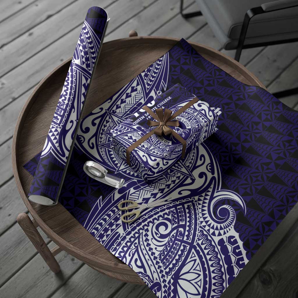 Tonga Queen Salote College 100th Years Wrapping Paper Est 1926 Tongan Ngatu Tapa - Polynesian Pride