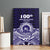 Tonga Queen Salote College 100th Years Canvas Wall Art Blue Tonga Kupesi Uniquely Pacific Art - Polynesian Pride
