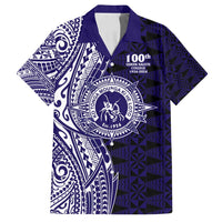 Tonga Queen Salote College 100th Years Family Matching Long Sleeve Bodycon Dress and Hawaiian Shirt Blue Tonga Kupesi Uniquely Pacific Art - Polynesian Pride