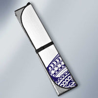 Tonga Queen Salote College 100th Years Auto Sun Shade White Tonga Kupesi Uniquely Pacific Art - Polynesian Pride