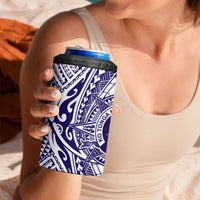 Tonga Queen Salote College 100th Years 4 in 1 Can Cooler Tumbler White Tonga Kupesi Uniquely Pacific Art - Polynesian Pride
