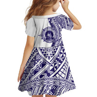Tonga Queen Salote College 100th Years Family Matching Short Sleeve Bodycon Dress and Hawaiian Shirt White Tonga Kupesi Uniquely Pacific Art - Polynesian Pride