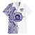 Tonga Queen Salote College 100th Years Family Matching Short Sleeve Bodycon Dress and Hawaiian Shirt White Tonga Kupesi Uniquely Pacific Art - Polynesian Pride