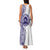 Tonga Queen Salote College 100th Years Family Matching Tank Maxi Dress and Hawaiian Shirt White Tonga Kupesi Uniquely Pacific Art - Polynesian Pride