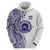 Tonga Queen Salote College 100th Years Hoodie White Tonga Kupesi Uniquely Pacific Art - Polynesian Pride
