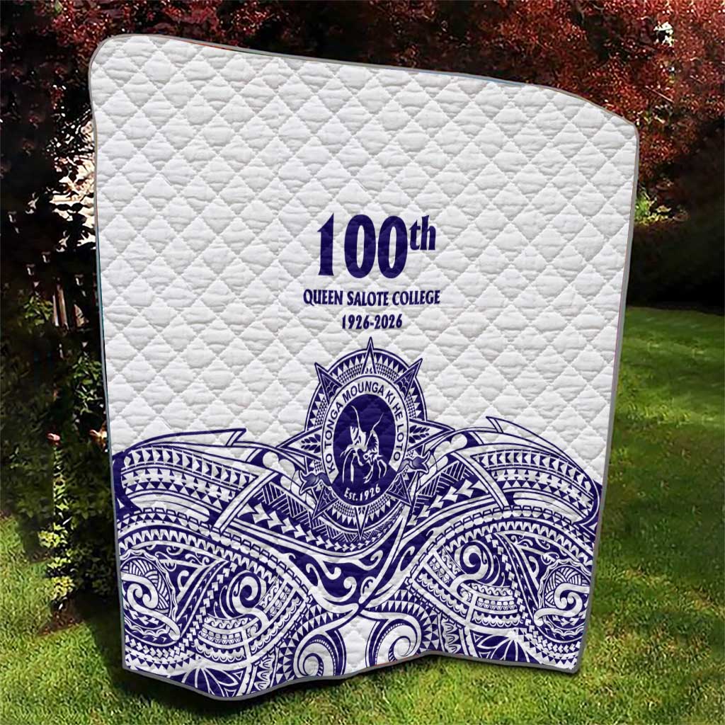 Tonga Queen Salote College 100th Years Quilt White Tonga Kupesi Uniquely Pacific Art - Polynesian Pride
