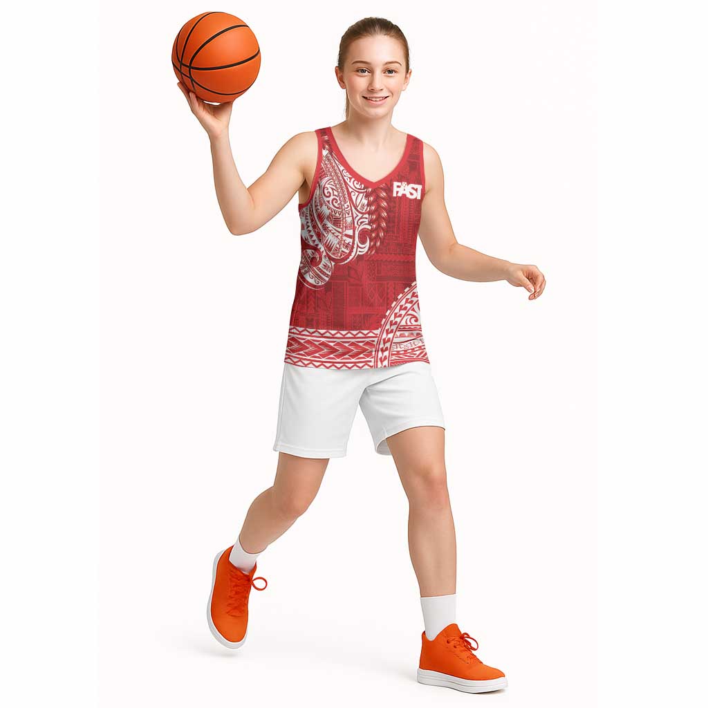 Samoa FAST Basketball Jersey Samoan Motif Patterns LT9 - Polynesian Pride