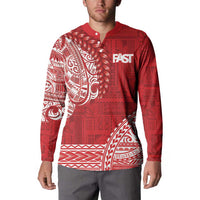 Samoa FAST Button Sweatshirt Samoan Motif Patterns LT9 - Polynesian Pride