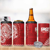 Samoa FAST 4 in 1 Can Cooler Tumbler Samoan Motif Patterns LT9 - Polynesian Pride