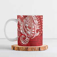 Samoa FAST Ceramic Mug Samoan Motif Patterns LT9 Red - Polynesian Pride
