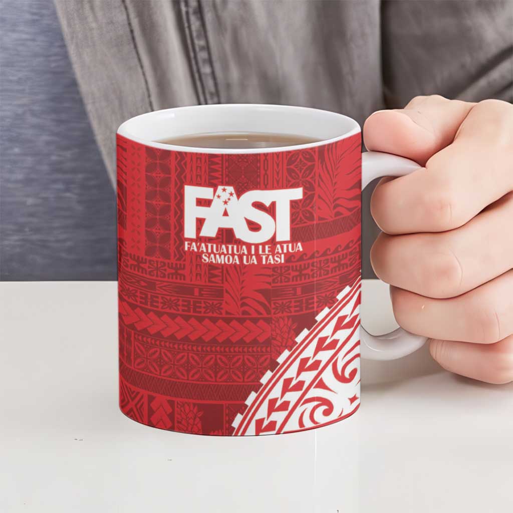 Samoa FAST Ceramic Mug Samoan Motif Patterns LT9 - Polynesian Pride