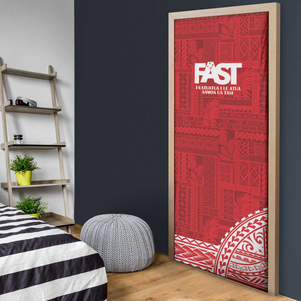 Samoa FAST Door Cover Samoan Motif Patterns - Polynesian Pride
