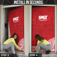 Samoa FAST Door Cover Samoan Motif Patterns - Polynesian Pride