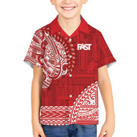 Samoa FAST Family Matching Puletasi and Hawaiian Shirt Samoan Motif Patterns - Polynesian Pride