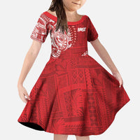 Samoa FAST Family Matching Summer Maxi Dress and Hawaiian Shirt Samoan Motif Patterns - Polynesian Pride