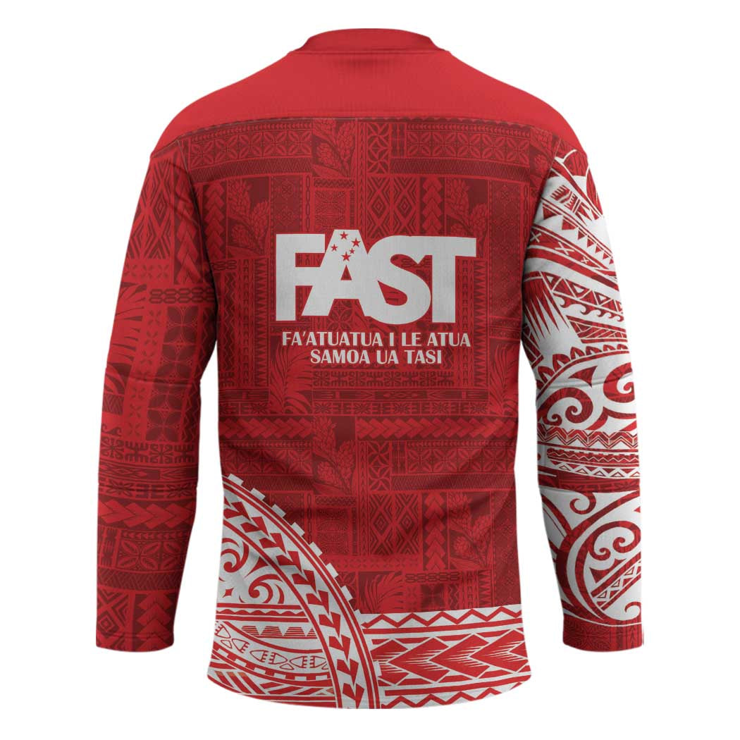 Samoa FAST Hockey Jersey Samoan Motif Patterns LT9 - Polynesian Pride