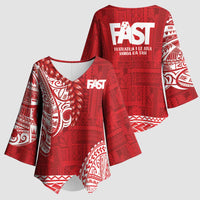 Samoa FAST Kimono Sleeve Blouse Samoan Motif Patterns LT9 - Polynesian Pride