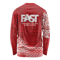 Samoa FAST Long Sleeve Shirt Samoan Motif Patterns LT9 - Polynesian Pride
