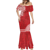 Samoa FAST Mermaid Dress Samoan Motif Patterns - Polynesian Pride