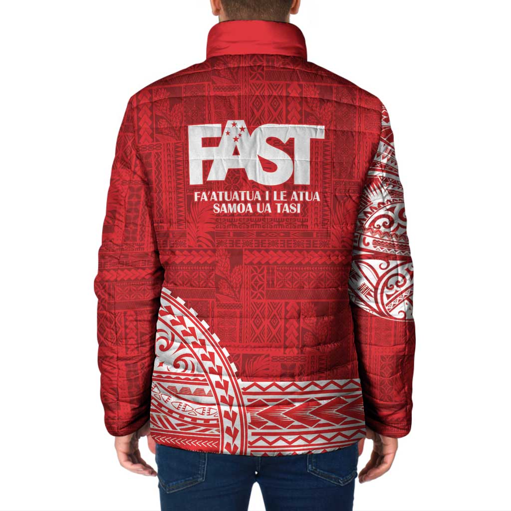 Samoa FAST Padded Jacket Samoan Motif Patterns LT9 - Polynesian Pride