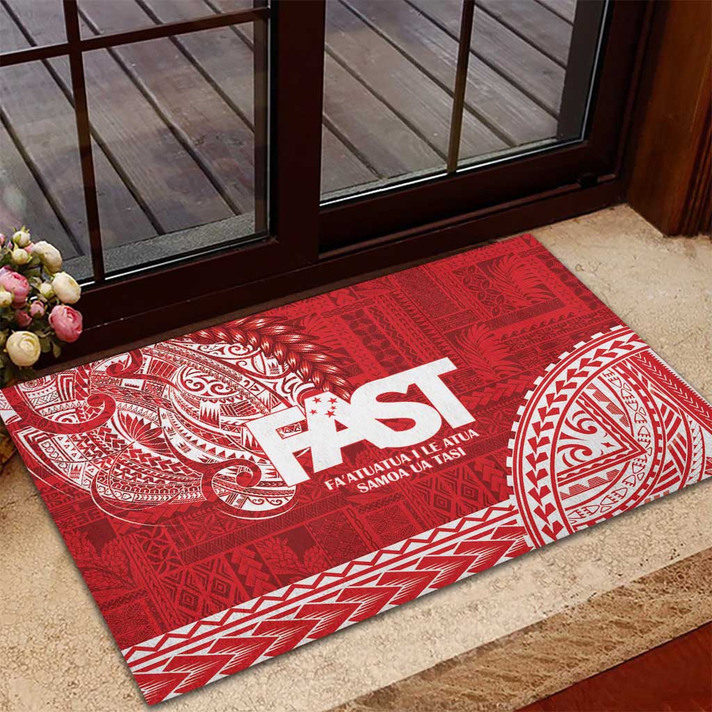 Samoa FAST Rubber Doormat Samoan Motif Patterns LT9 - Polynesian Pride