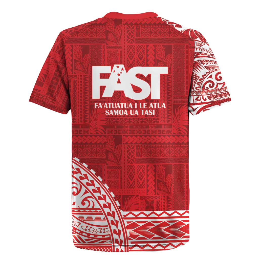 Samoa FAST Rugby Jersey Samoan Motif Patterns LT9 - Polynesian Pride