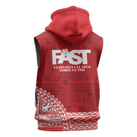 Samoa FAST Sleeveless Hoodie Samoan Motif Patterns LT9 - Polynesian Pride
