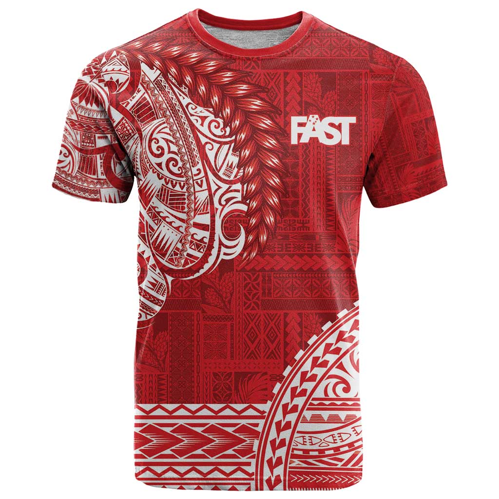 Samoa FAST T Shirt Samoan Motif Patterns - Polynesian Pride